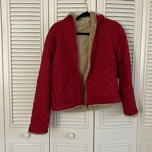 Zyia Active Red Reversible Hooded Jacket